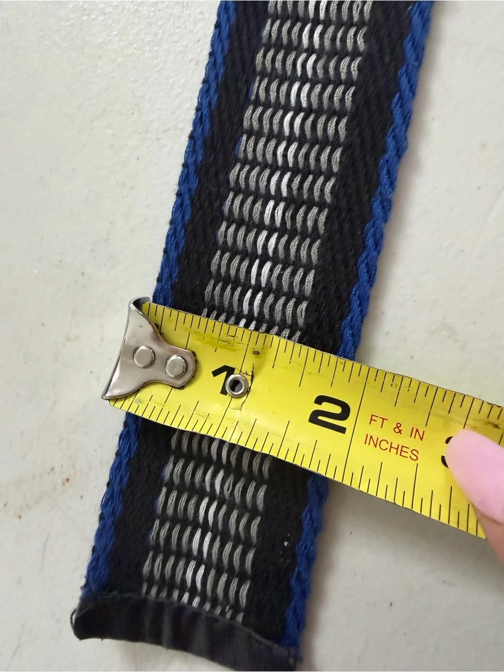 Men’s Black  and Blue Woven Belts
